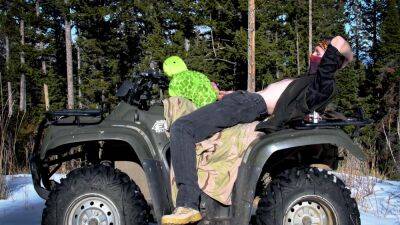 Biker Fucks Plush Toy While On Atv Four Wheeler In The Wilderness - hclips