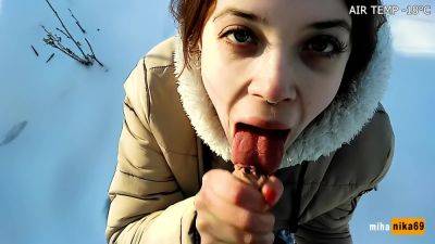 Extreme Blowjob In The Park Air Temperature 18c With Miha Nika 69 And Mi Ha - hclips