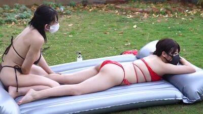 Massage In The Open Air Is Fresh And The Girls Body Is Very Soft And Comfortable Japanese / Amate - upornia - Japan