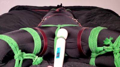 Miss Perversion In Bondage While Teased With A Wand - hclips
