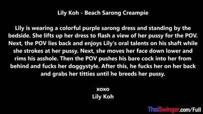 Lily - Fun Thai MILF amateur Lily Koh homemade blowjob and POV doggystyle - hotmovs.com - Thailand