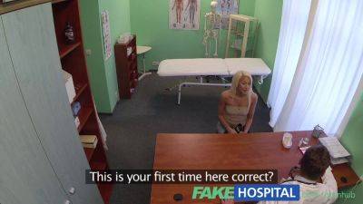 Hot blonde pays the price for fakehospital doctors' recommendation with a hardcore POV exam - sexu.com