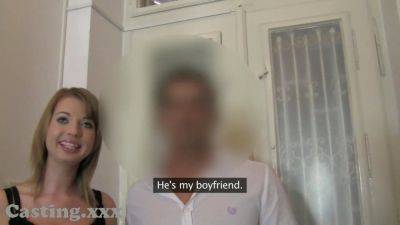 Hot GF fucks BF's boyfriend in front of camera for a hot POV audition - sexu.com