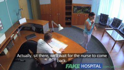 Watch as patient gets rammed by the doctor while being watched by the nurse in this fake hospital scene - sexu.com