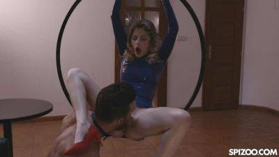 Rebecca Volpetti - Rebecca Volpetti: A Threesome with a Big Cock and Aerial Hoop - xxxfiles.com